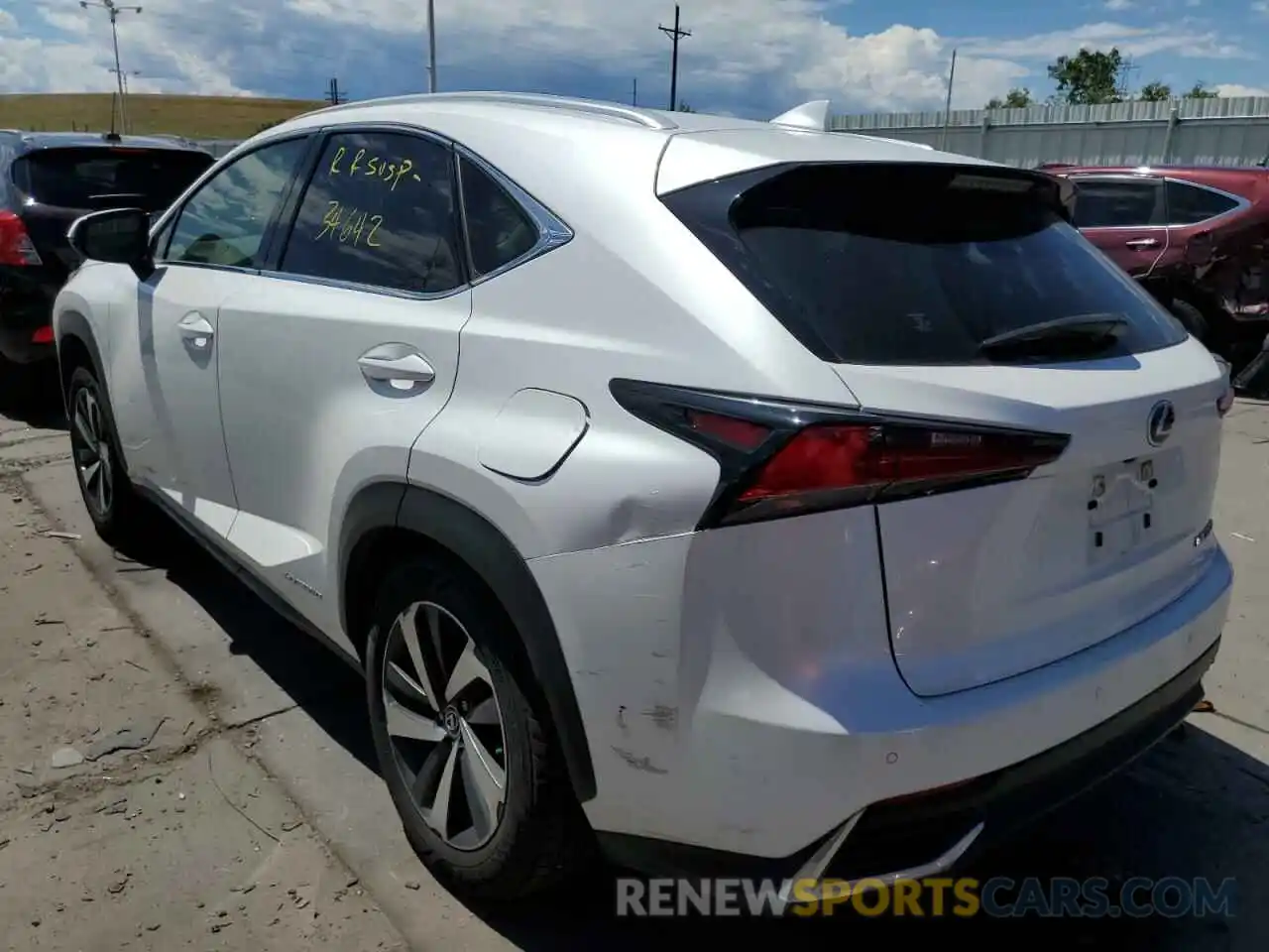 3 Photograph of a damaged car JTJGJRDZ7L5000218 LEXUS NX 2020