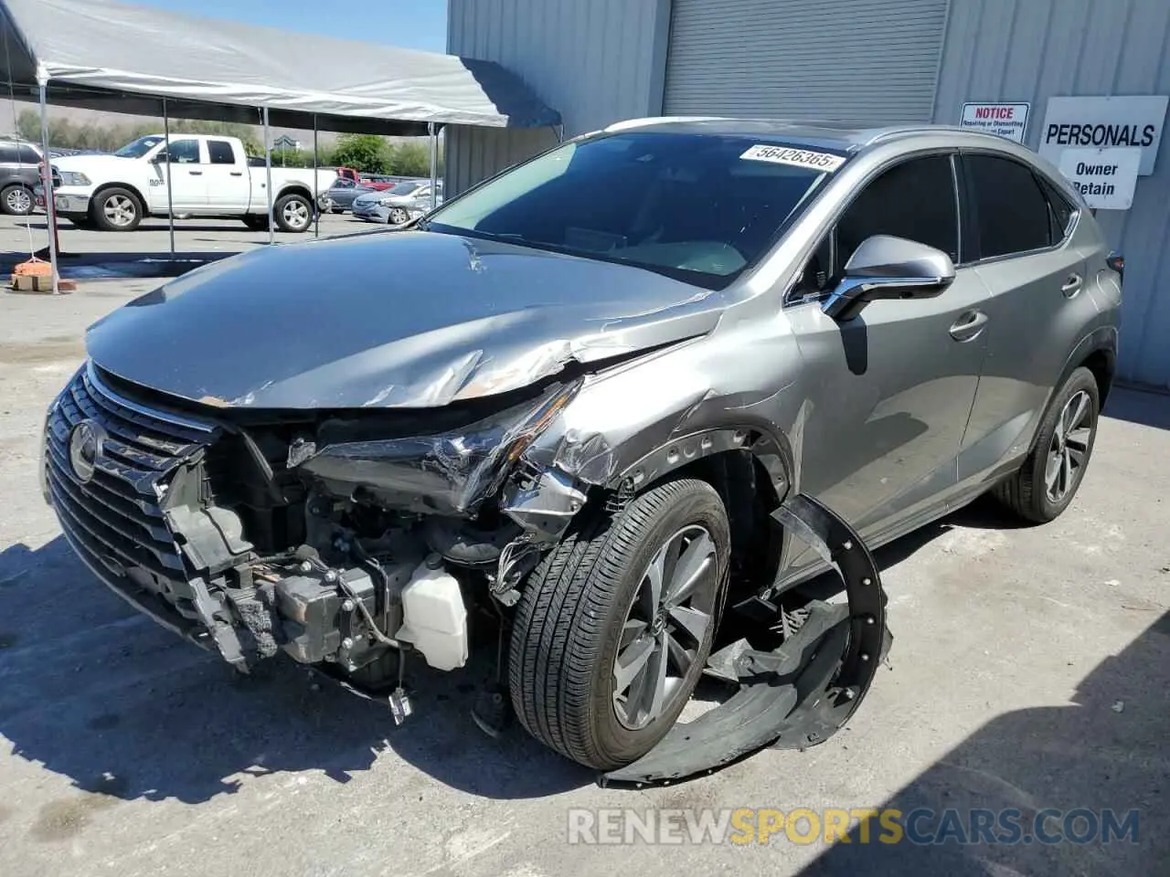 1 Photograph of a damaged car JTJGJRDZ8L5005895 LEXUS NX 2020