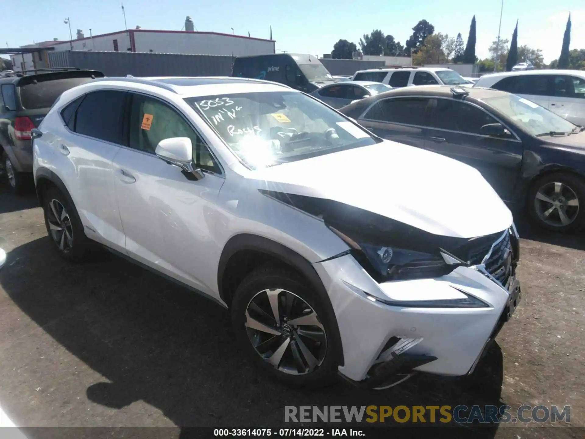 1 Photograph of a damaged car JTJGJRDZ9L2144340 LEXUS NX 2020