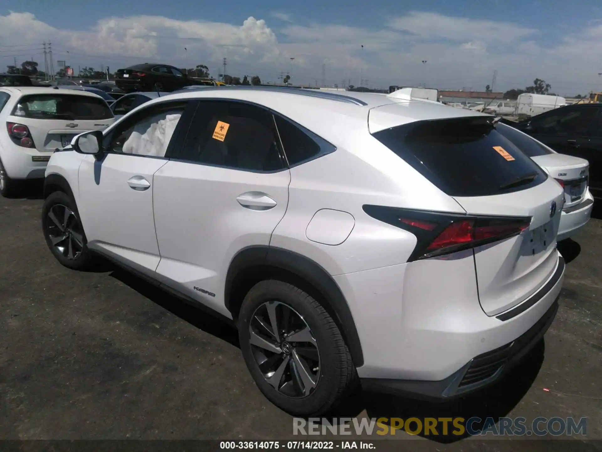 3 Photograph of a damaged car JTJGJRDZ9L2144340 LEXUS NX 2020