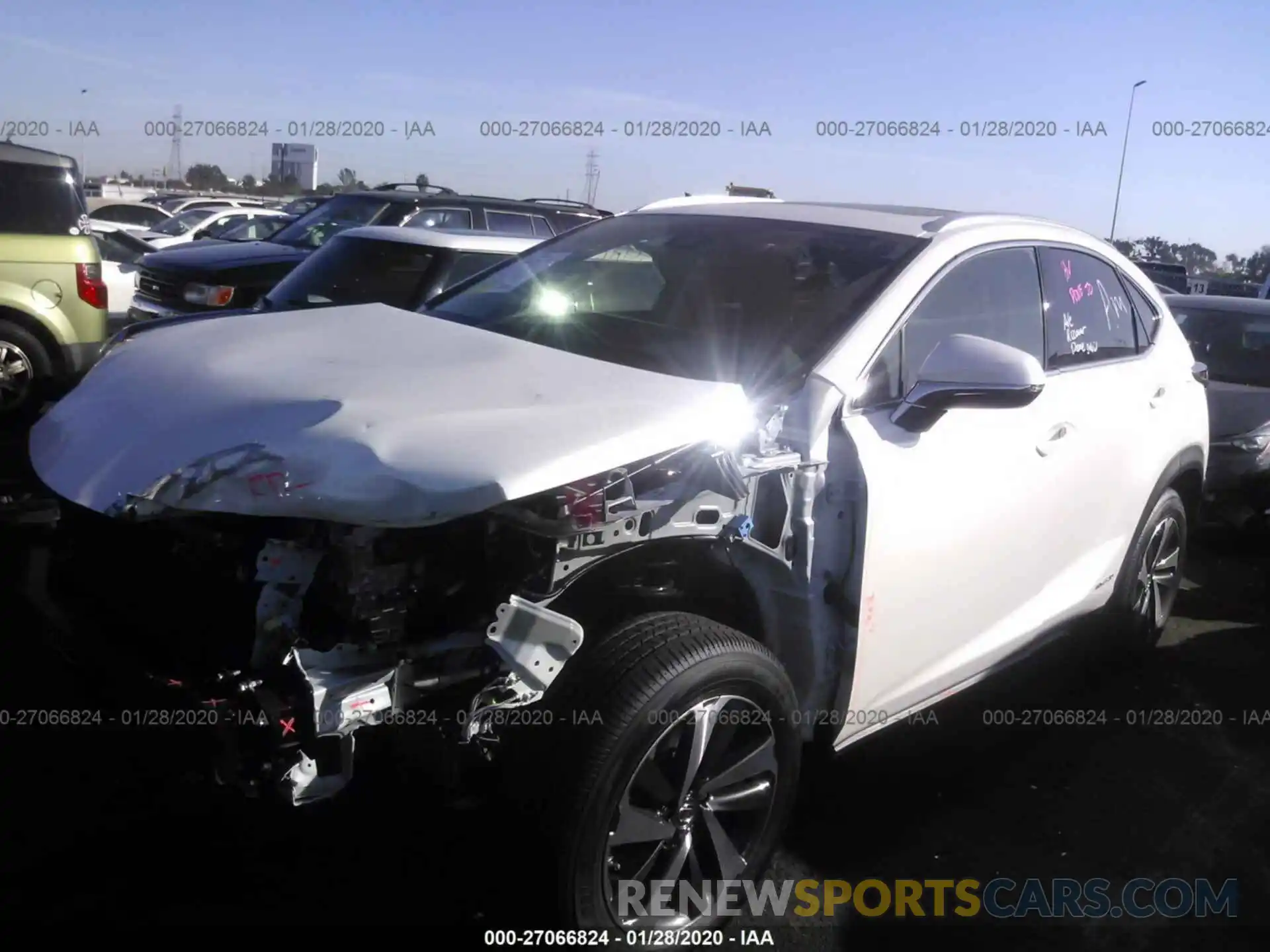 2 Photograph of a damaged car JTJGJRDZ9L5006876 LEXUS NX 2020