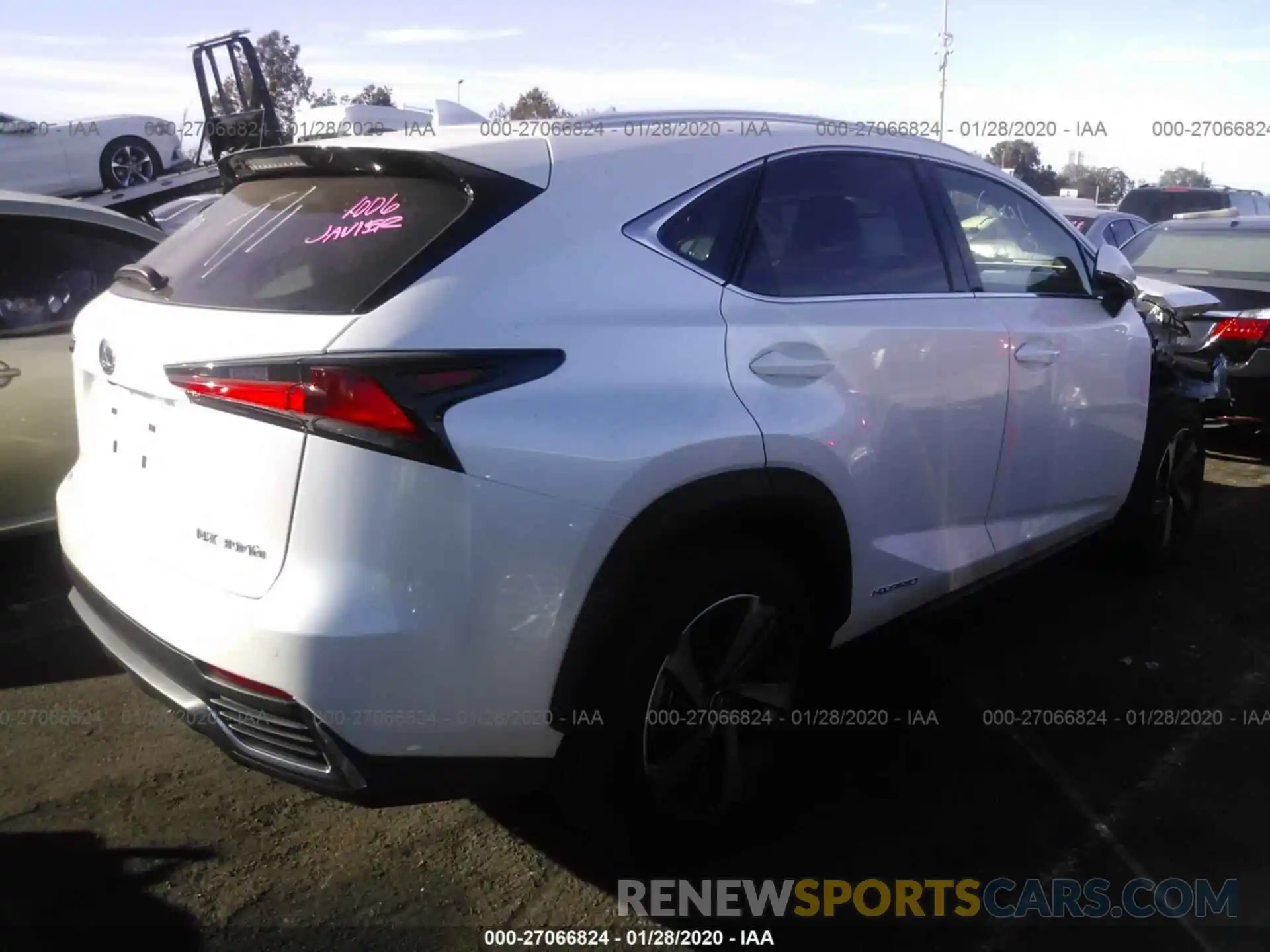 4 Photograph of a damaged car JTJGJRDZ9L5006876 LEXUS NX 2020