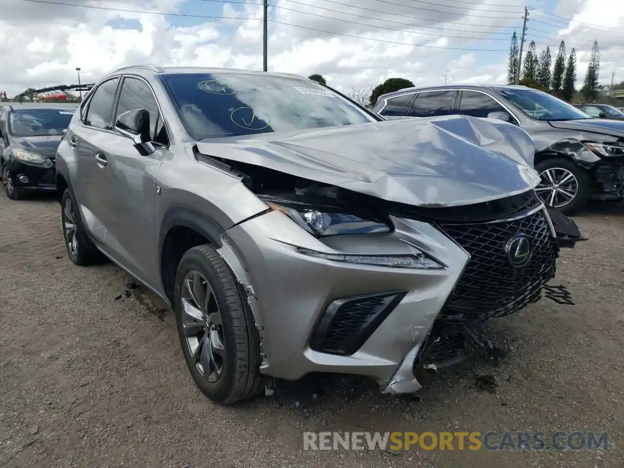 1 Photograph of a damaged car JTJJARBZ6L2171309 LEXUS NX 2020