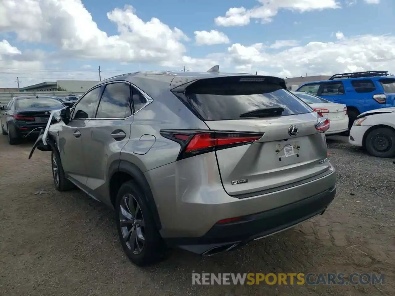 3 Photograph of a damaged car JTJJARBZ6L2171309 LEXUS NX 2020