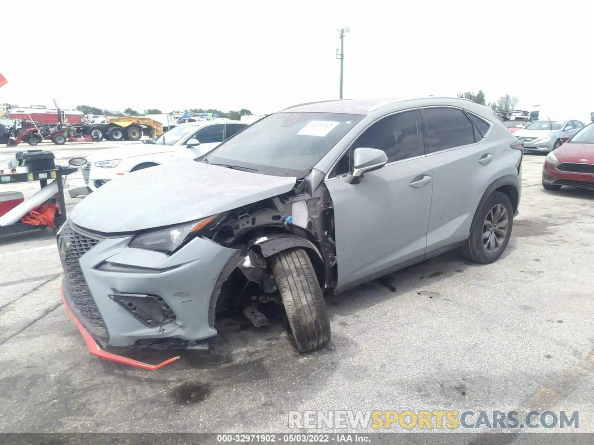 2 Photograph of a damaged car JTJJARBZ6L2176705 LEXUS NX 2020