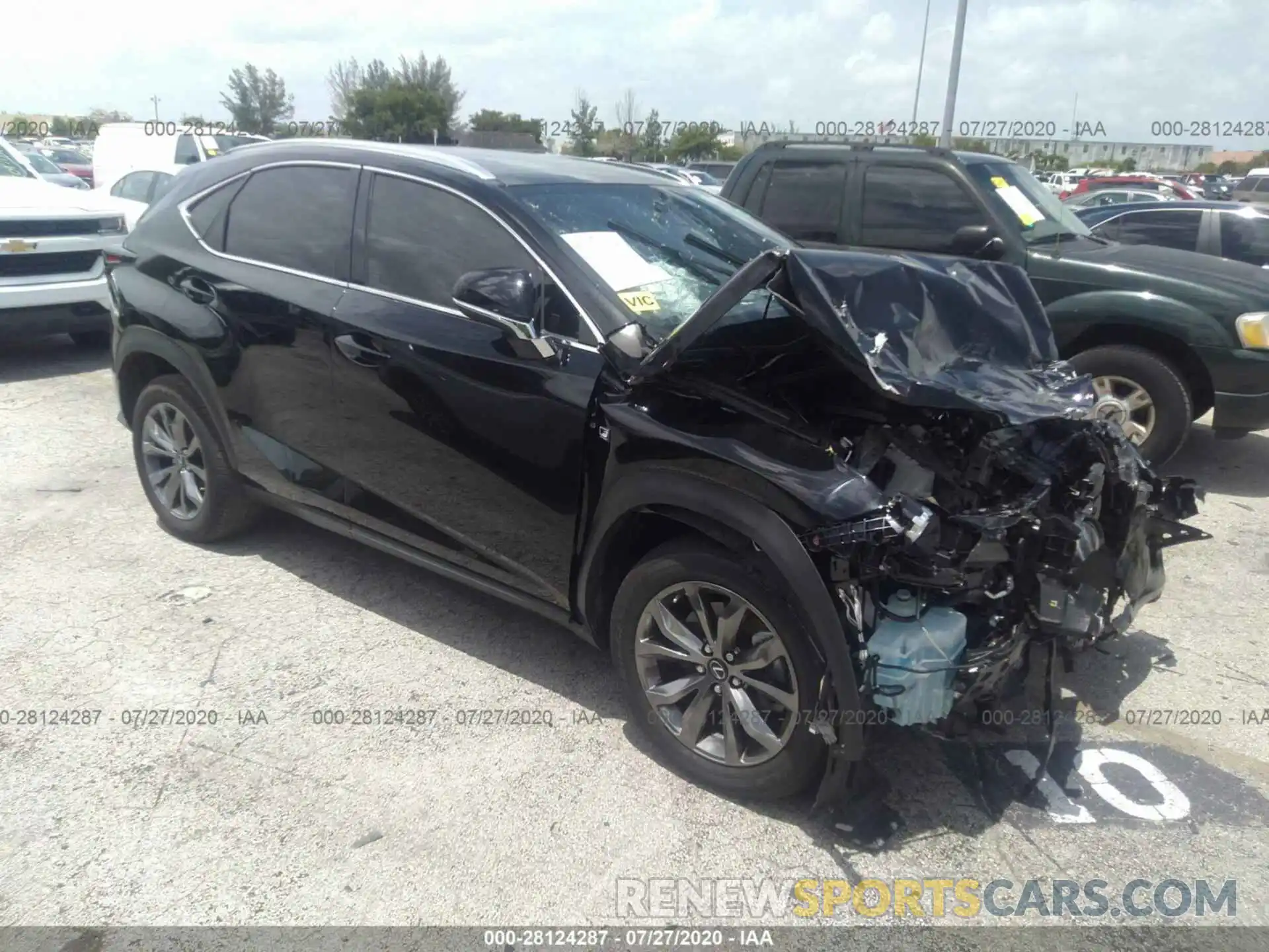 1 Photograph of a damaged car JTJJARBZ9L2172311 LEXUS NX 2020