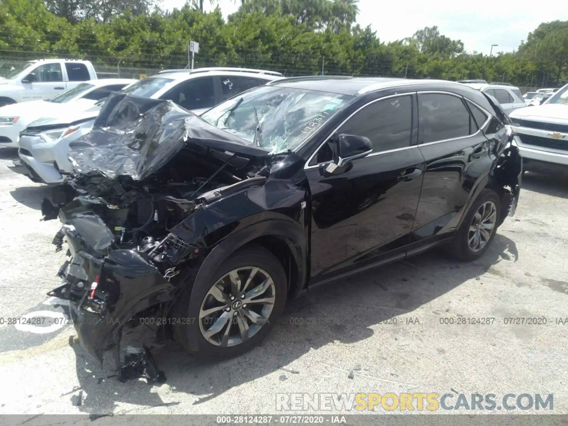 2 Photograph of a damaged car JTJJARBZ9L2172311 LEXUS NX 2020