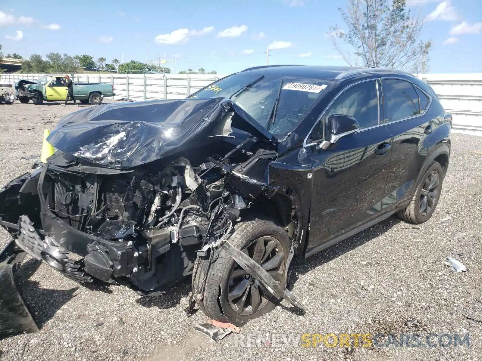 2 Photograph of a damaged car JTJJARBZ9L5009012 LEXUS NX 2020