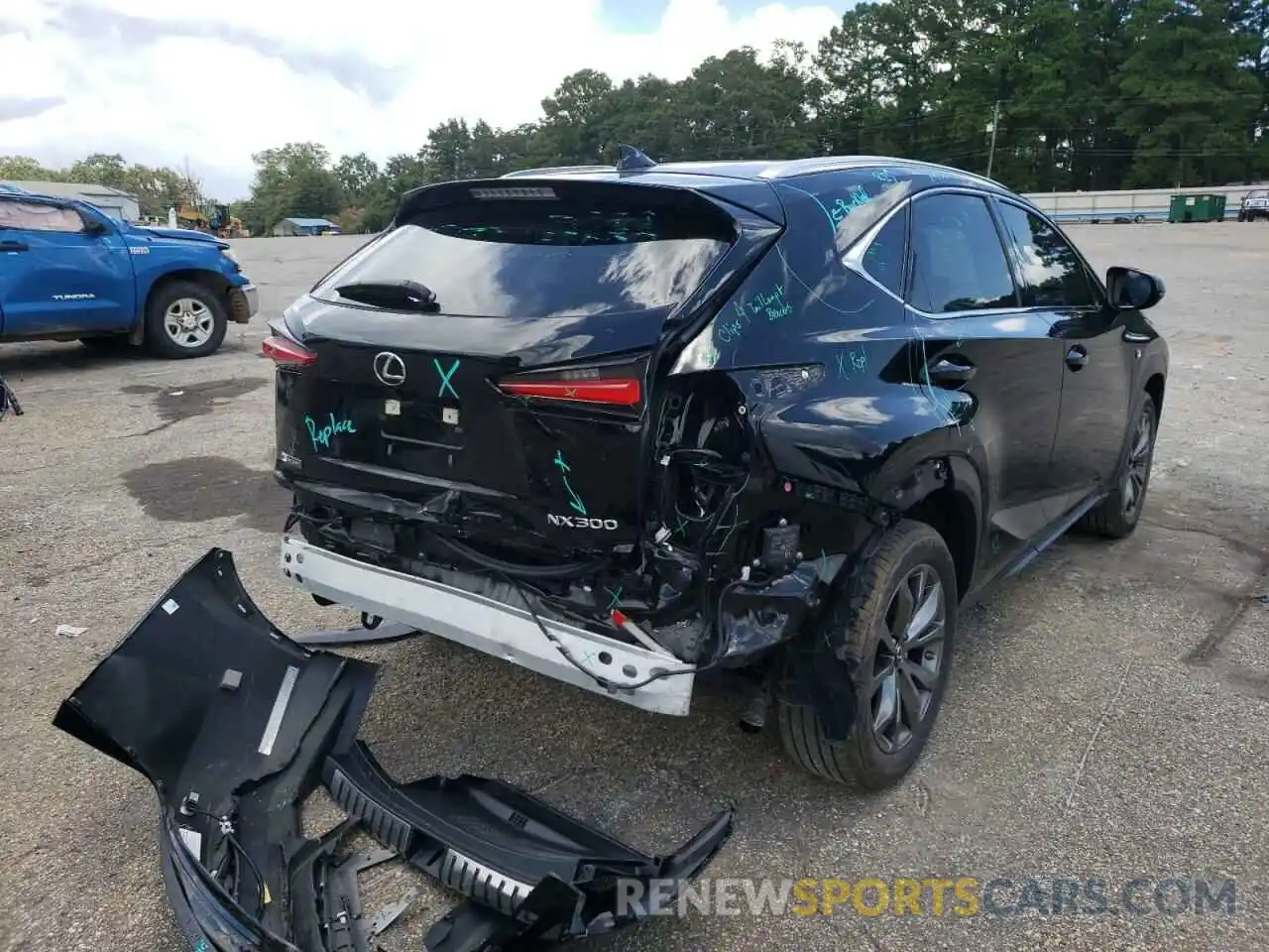 4 Photograph of a damaged car JTJSARBZ0L5000543 LEXUS NX 2020