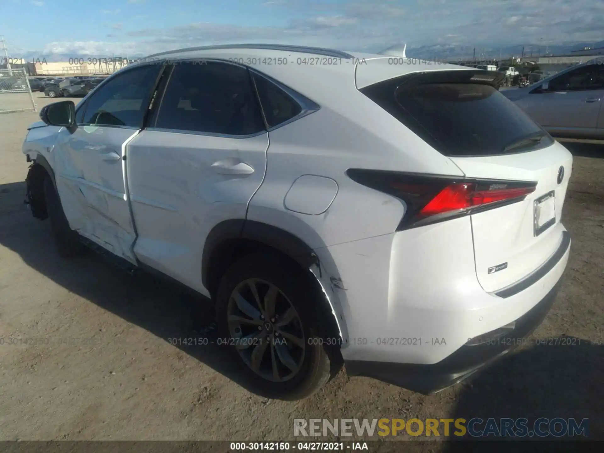 3 Photograph of a damaged car JTJSARBZ0L5006987 LEXUS NX 2020