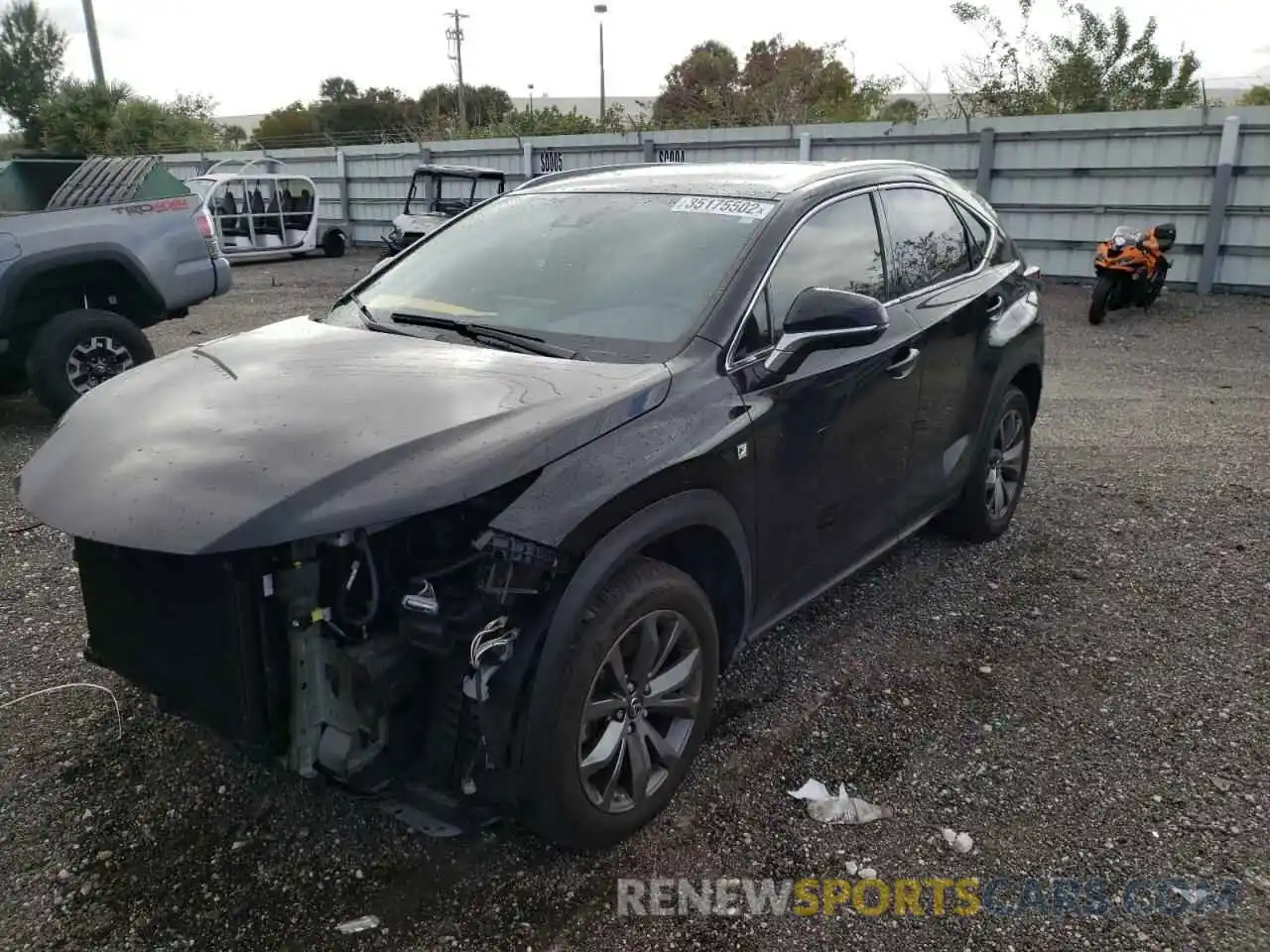 2 Photograph of a damaged car JTJSARBZ1L5005007 LEXUS NX 2020