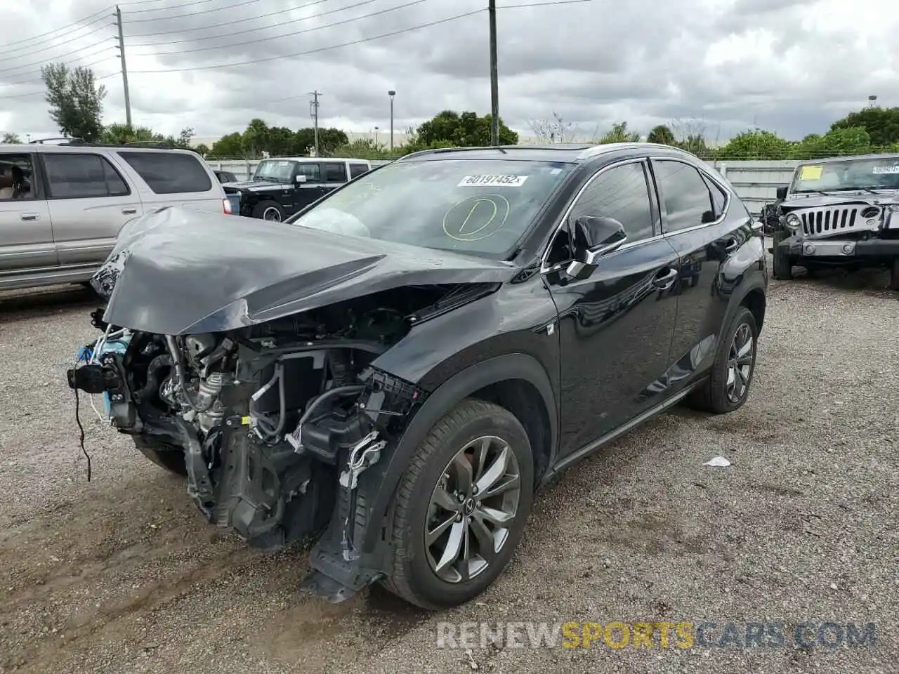 2 Photograph of a damaged car JTJSARBZ3L2173331 LEXUS NX 2020