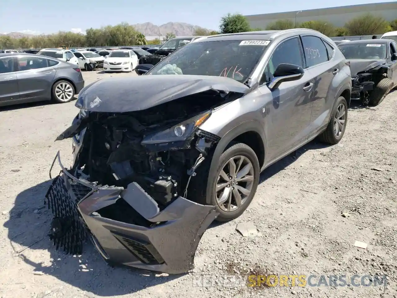 2 Photograph of a damaged car JTJSARBZ4L2168770 LEXUS NX 2020