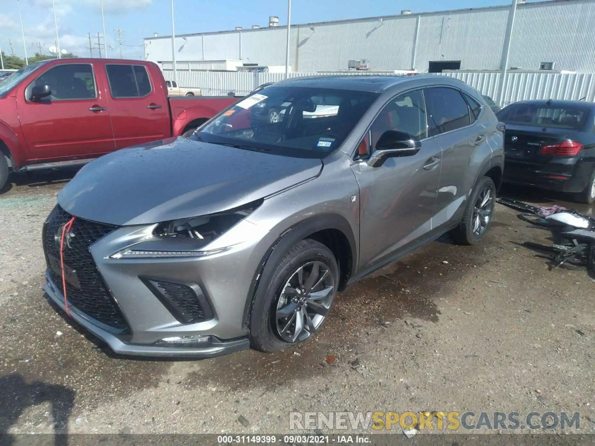 2 Photograph of a damaged car JTJSARBZ4L5012646 LEXUS NX 2020