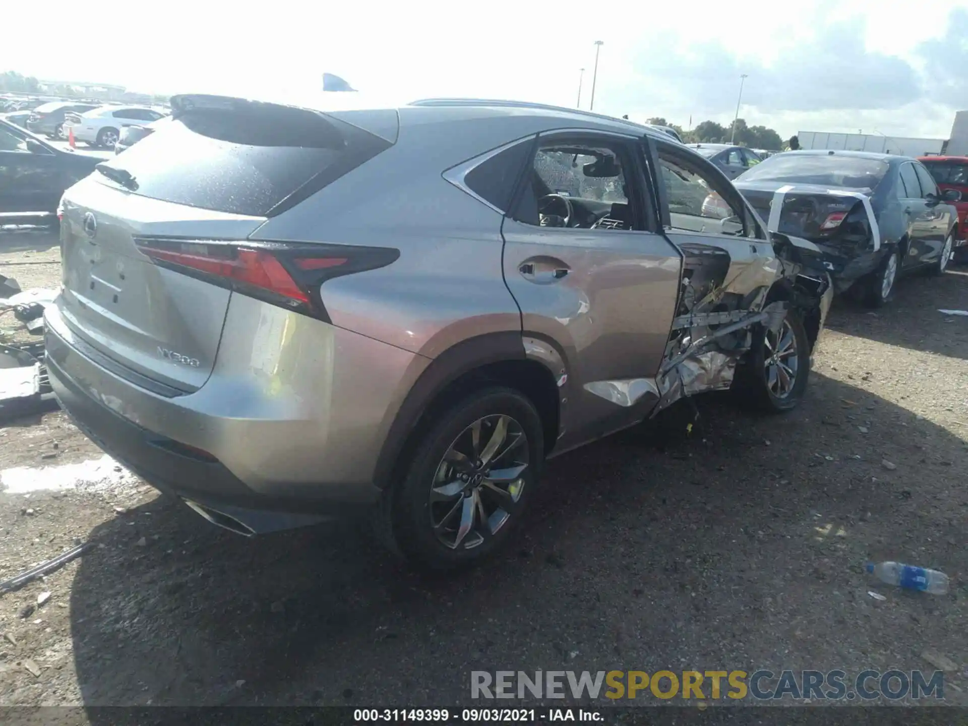 4 Photograph of a damaged car JTJSARBZ4L5012646 LEXUS NX 2020