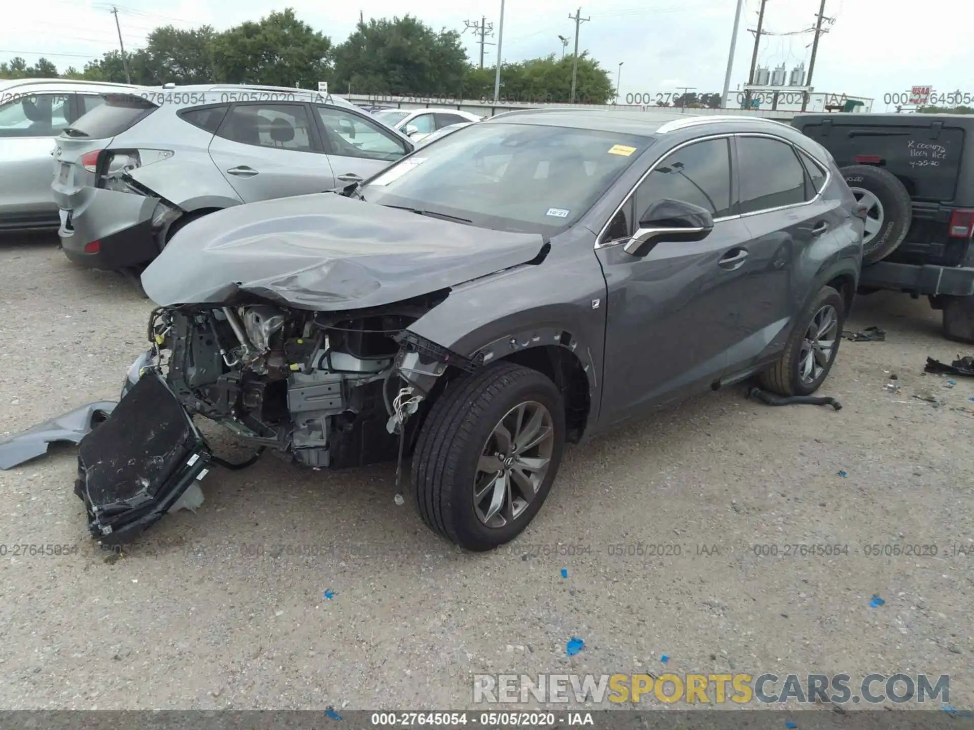 2 Photograph of a damaged car JTJSARBZ7L5006744 LEXUS NX 2020