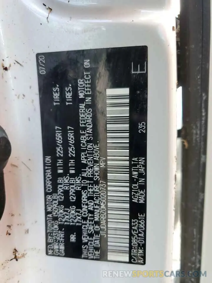 14 Photograph of a damaged car JTJDARBZ0M5020737 LEXUS NX 2021