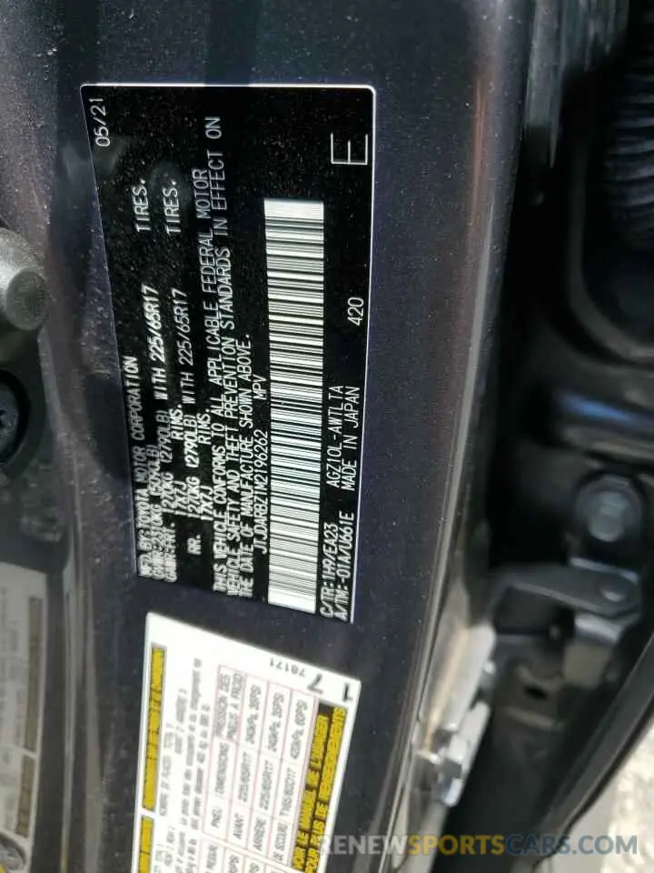 13 Photograph of a damaged car JTJDARBZ1M2196262 LEXUS NX 2021
