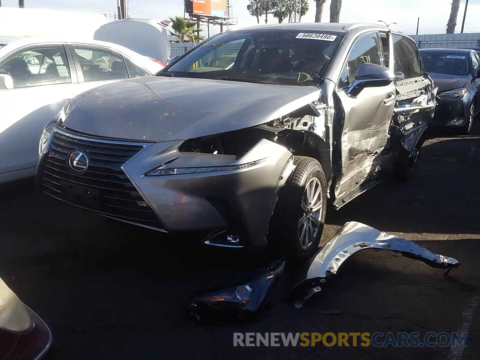 2 Photograph of a damaged car JTJDARBZ3M2183738 LEXUS NX 2021