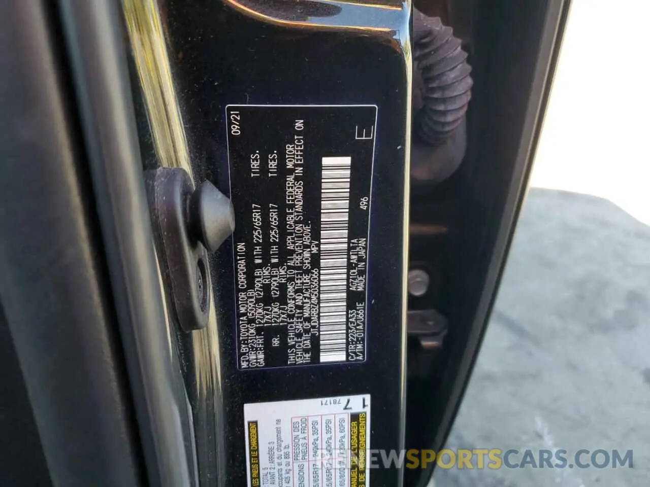 13 Photograph of a damaged car JTJDARBZ4M5036066 LEXUS NX 2021
