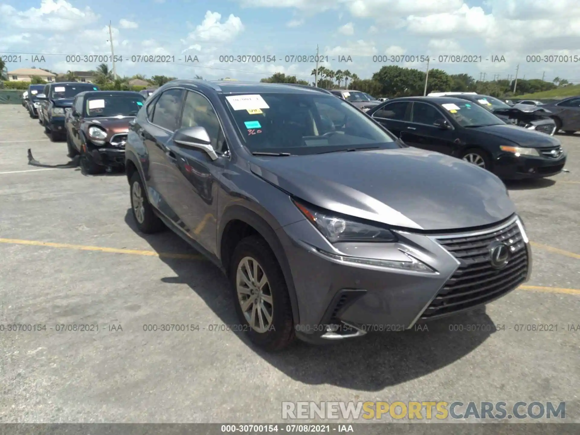 1 Photograph of a damaged car JTJDARBZ5M2178802 LEXUS NX 2021