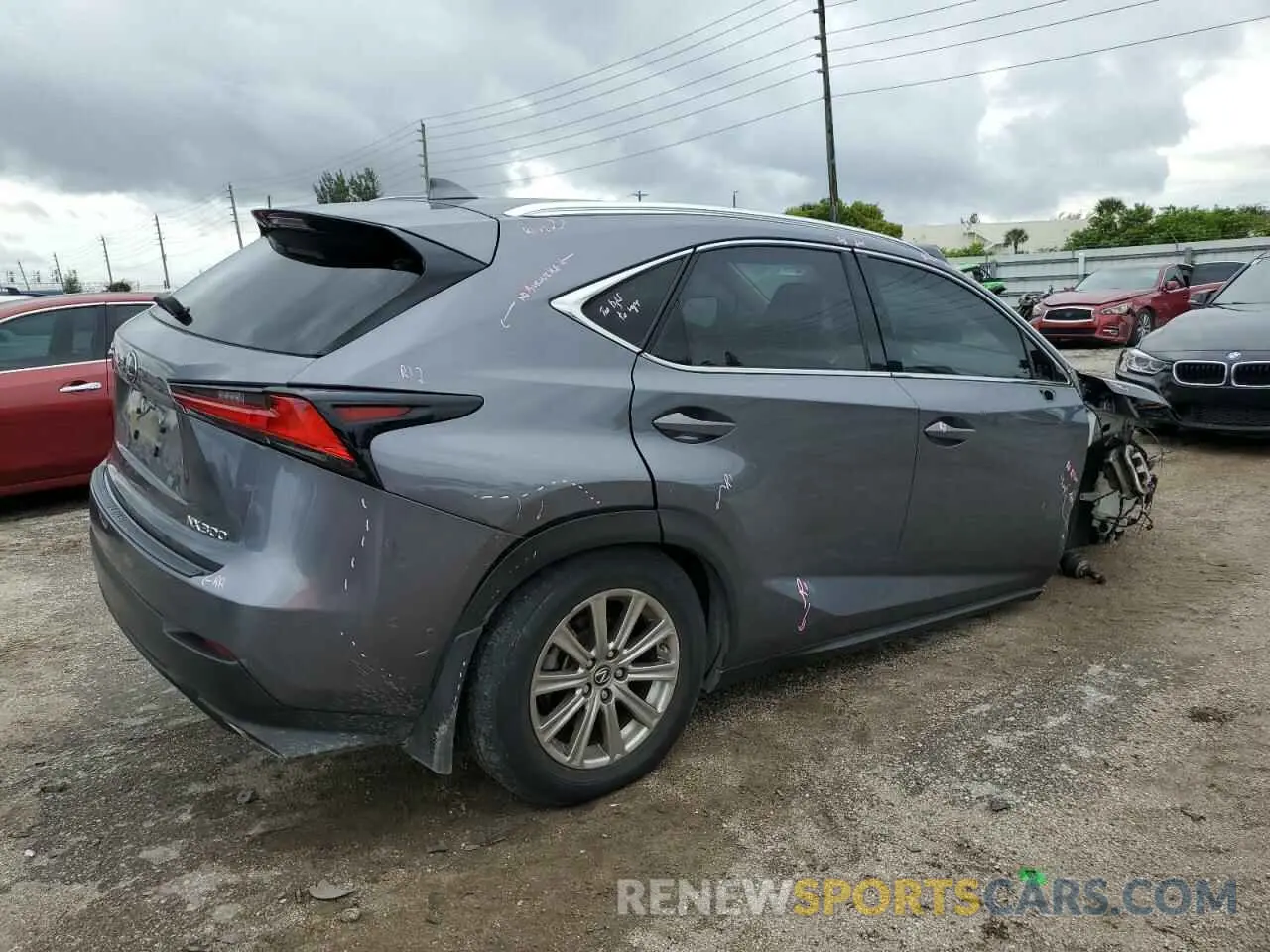 3 Photograph of a damaged car JTJDARBZ5M2201608 LEXUS NX 2021