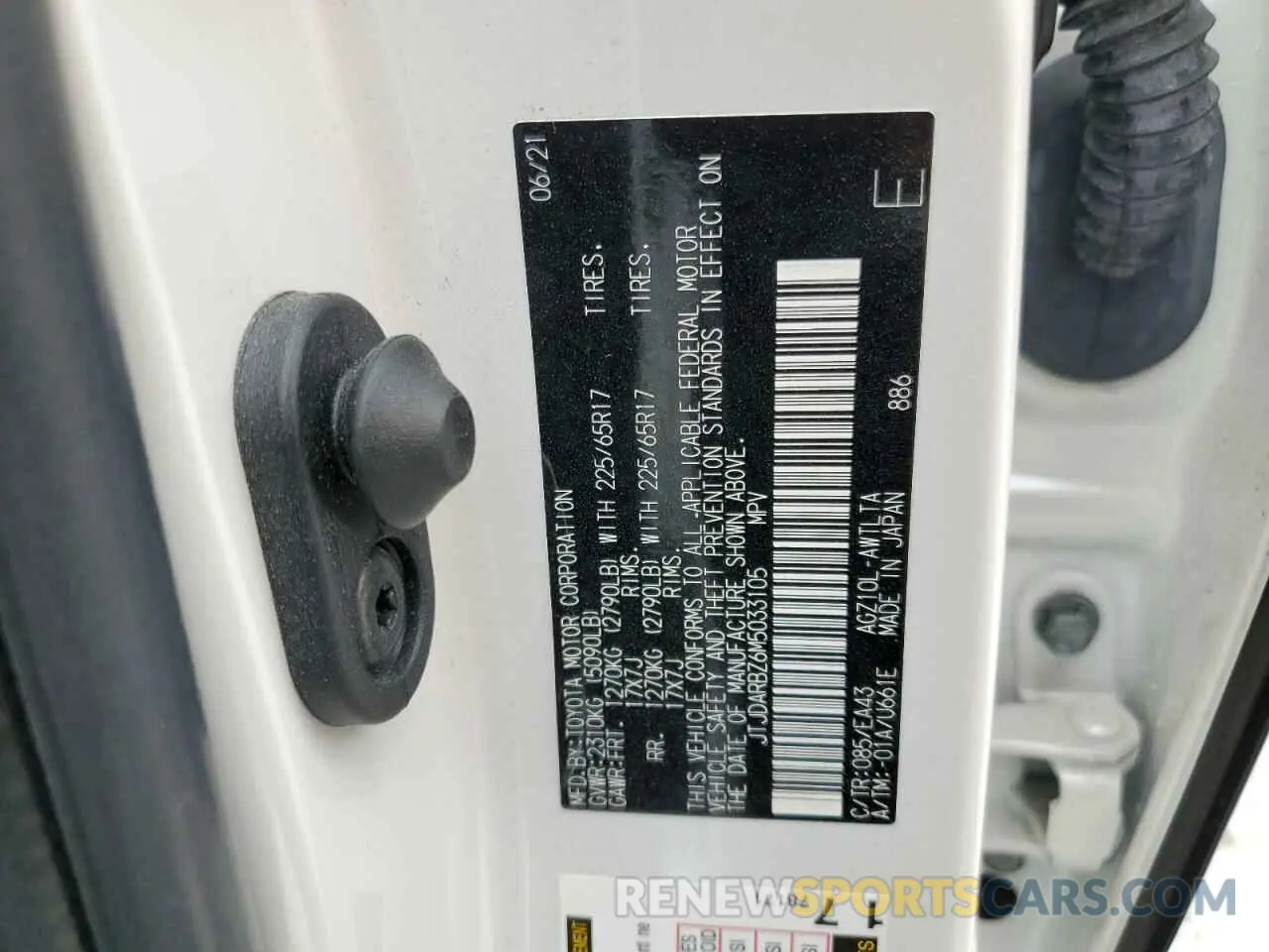 14 Photograph of a damaged car JTJDARBZ6M5033105 LEXUS NX 2021