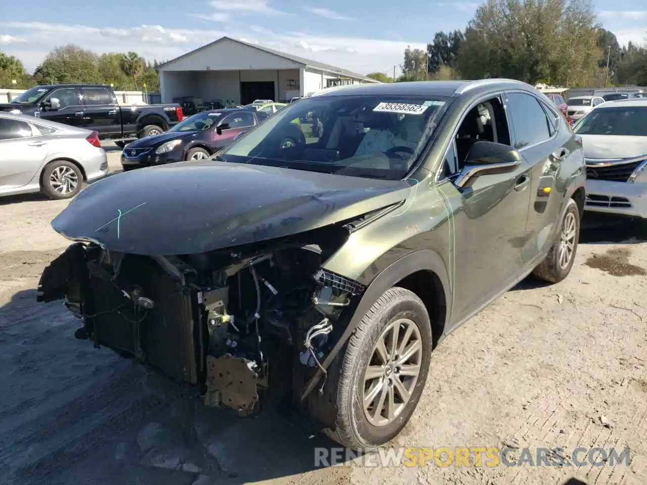 2 Photograph of a damaged car JTJDARBZ8M2181869 LEXUS NX 2021