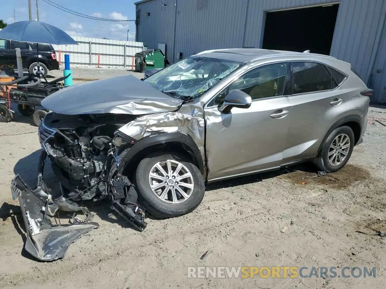 1 Photograph of a damaged car JTJDARBZ8M2183265 LEXUS NX 2021
