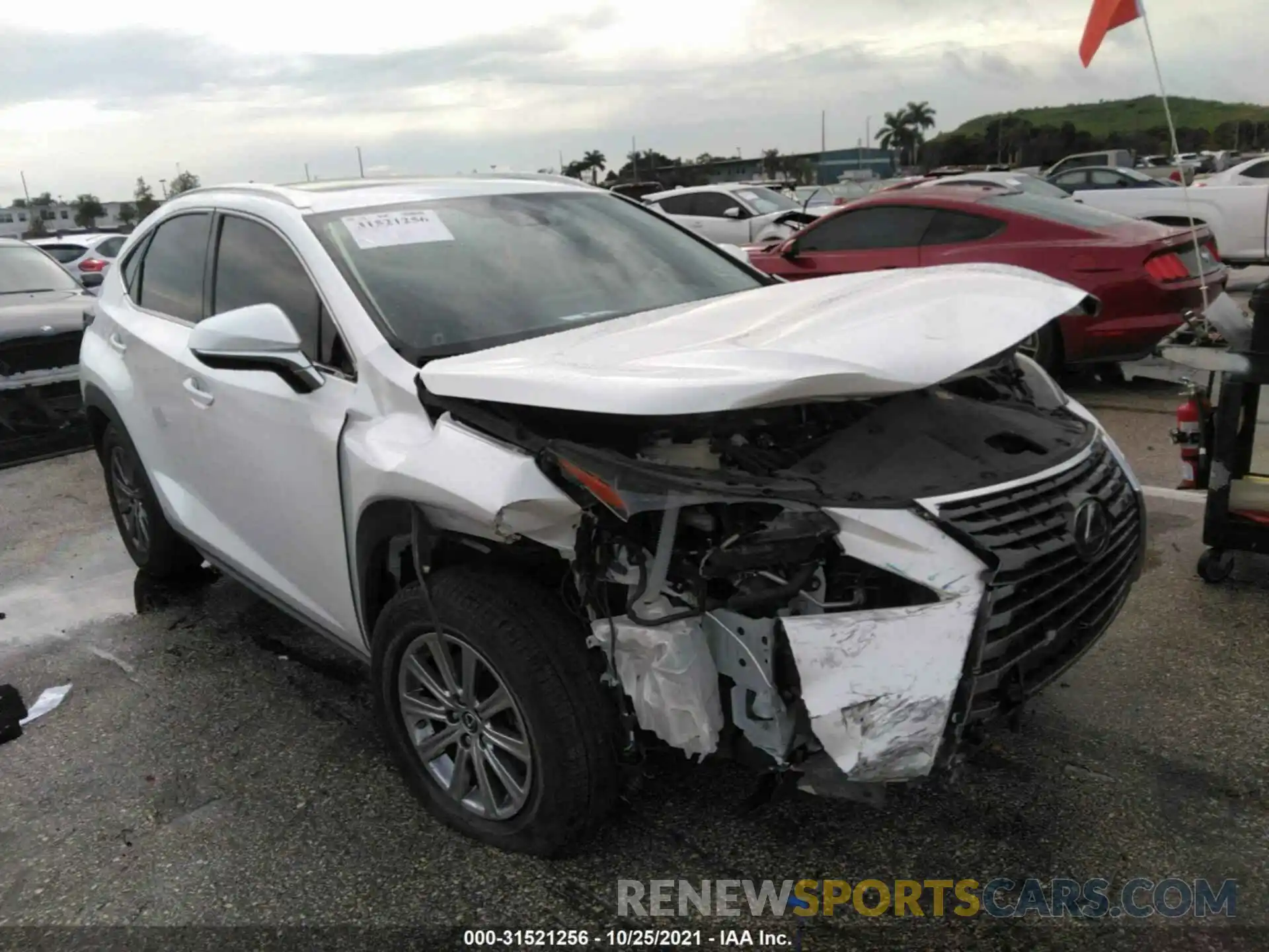 1 Photograph of a damaged car JTJDARBZ8M5020629 LEXUS NX 2021