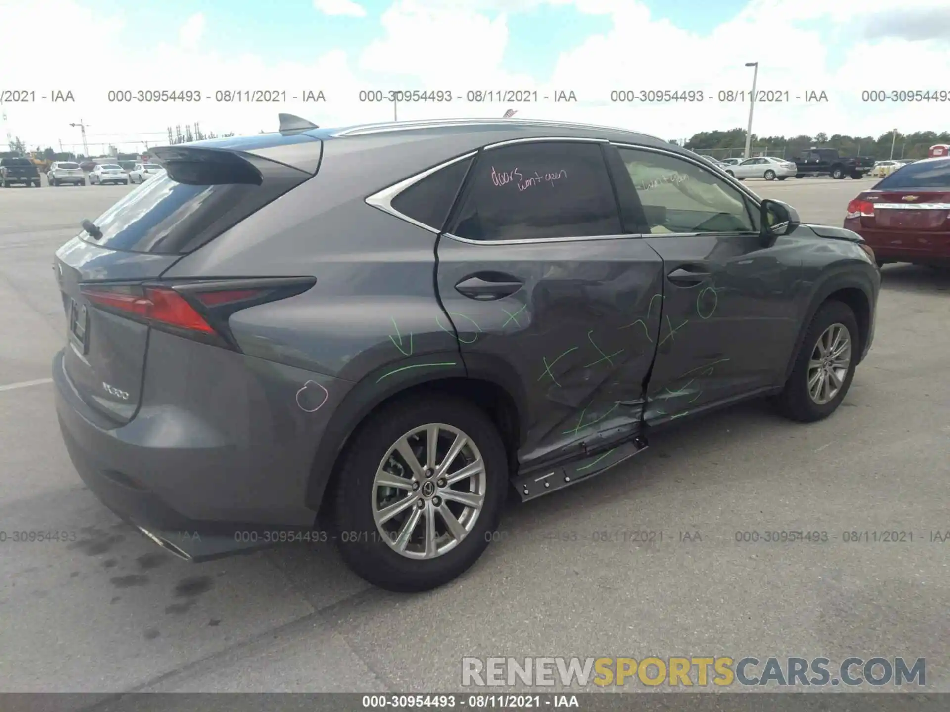 4 Photograph of a damaged car JTJDARBZXM2188676 LEXUS NX 2021