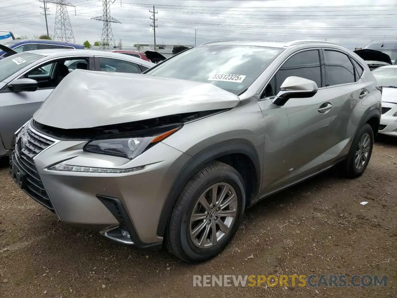 1 Photograph of a damaged car JTJDARDZ7M2253416 LEXUS NX 2021