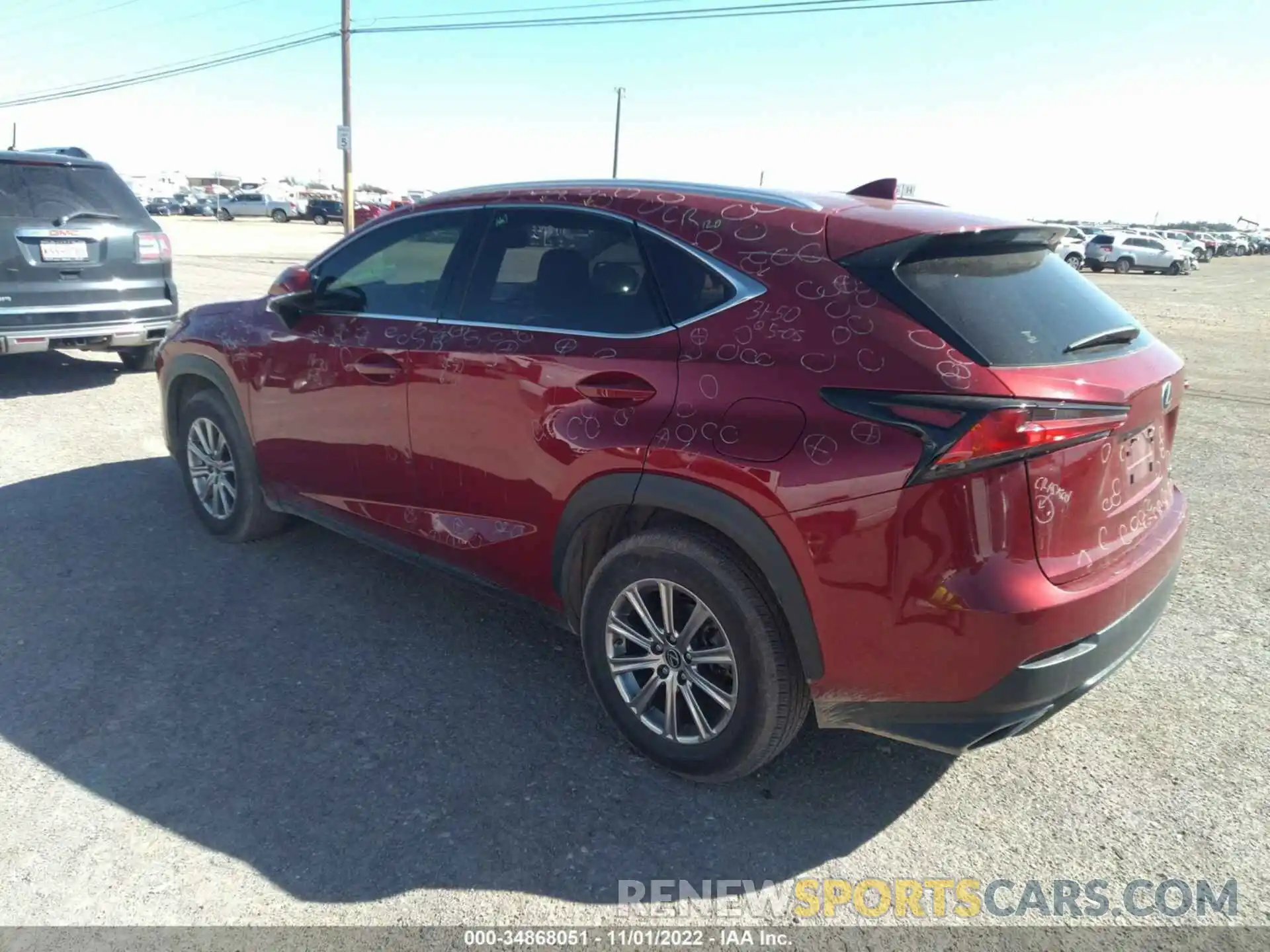 3 Photograph of a damaged car JTJDARDZ8M5024015 LEXUS NX 2021