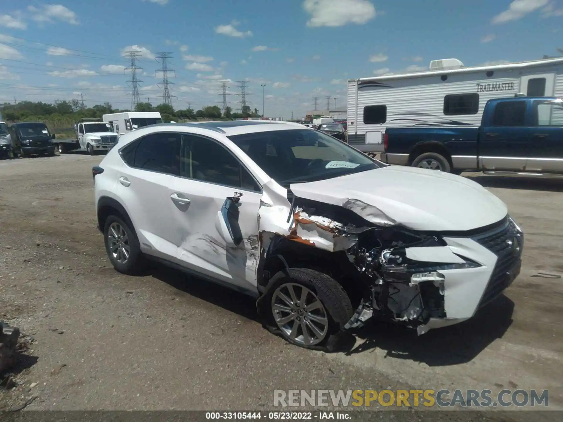 1 Photograph of a damaged car JTJDJRDZ0M2166683 LEXUS NX 2021