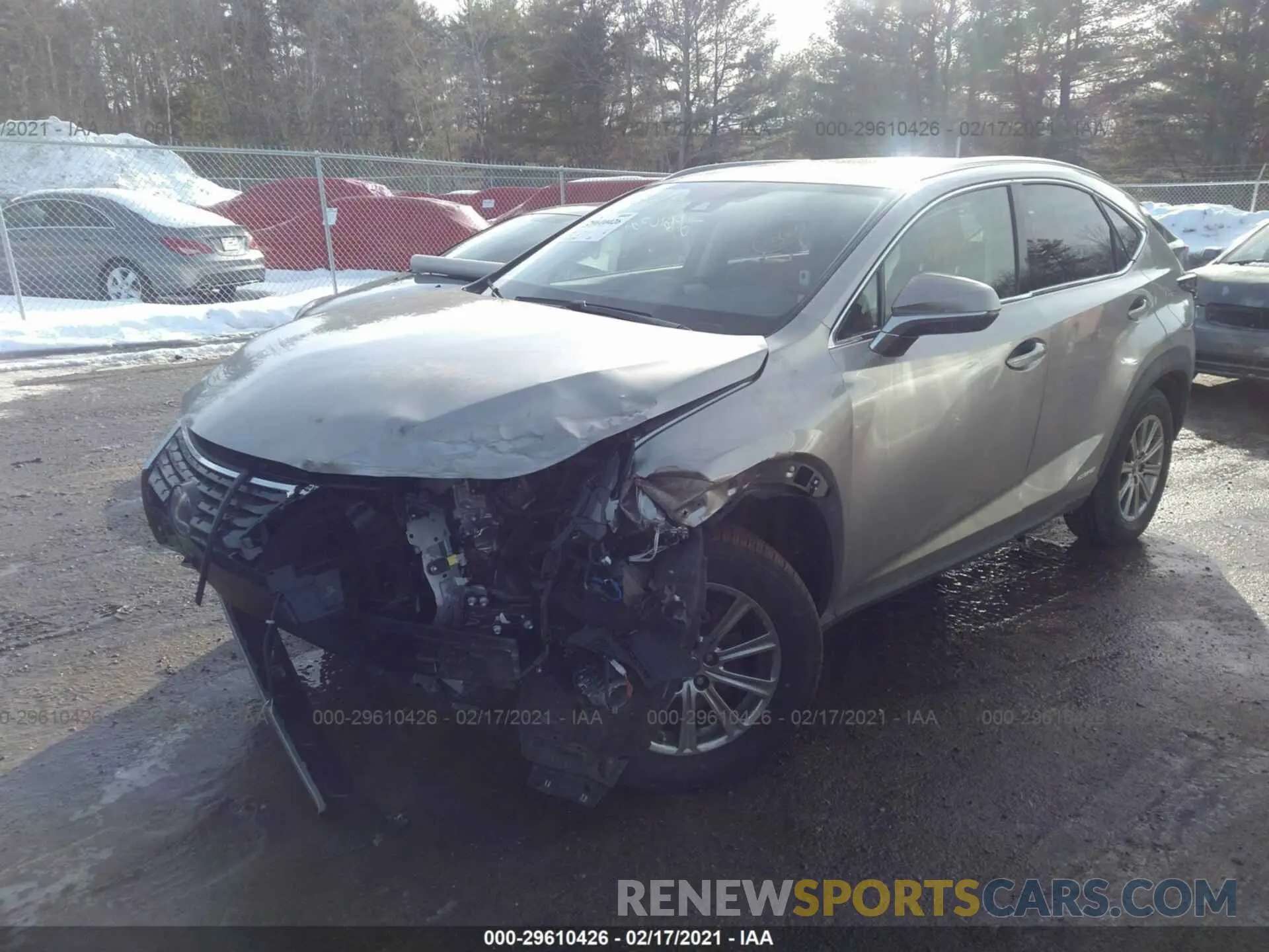 2 Photograph of a damaged car JTJDJRDZ3M2146945 LEXUS NX 2021