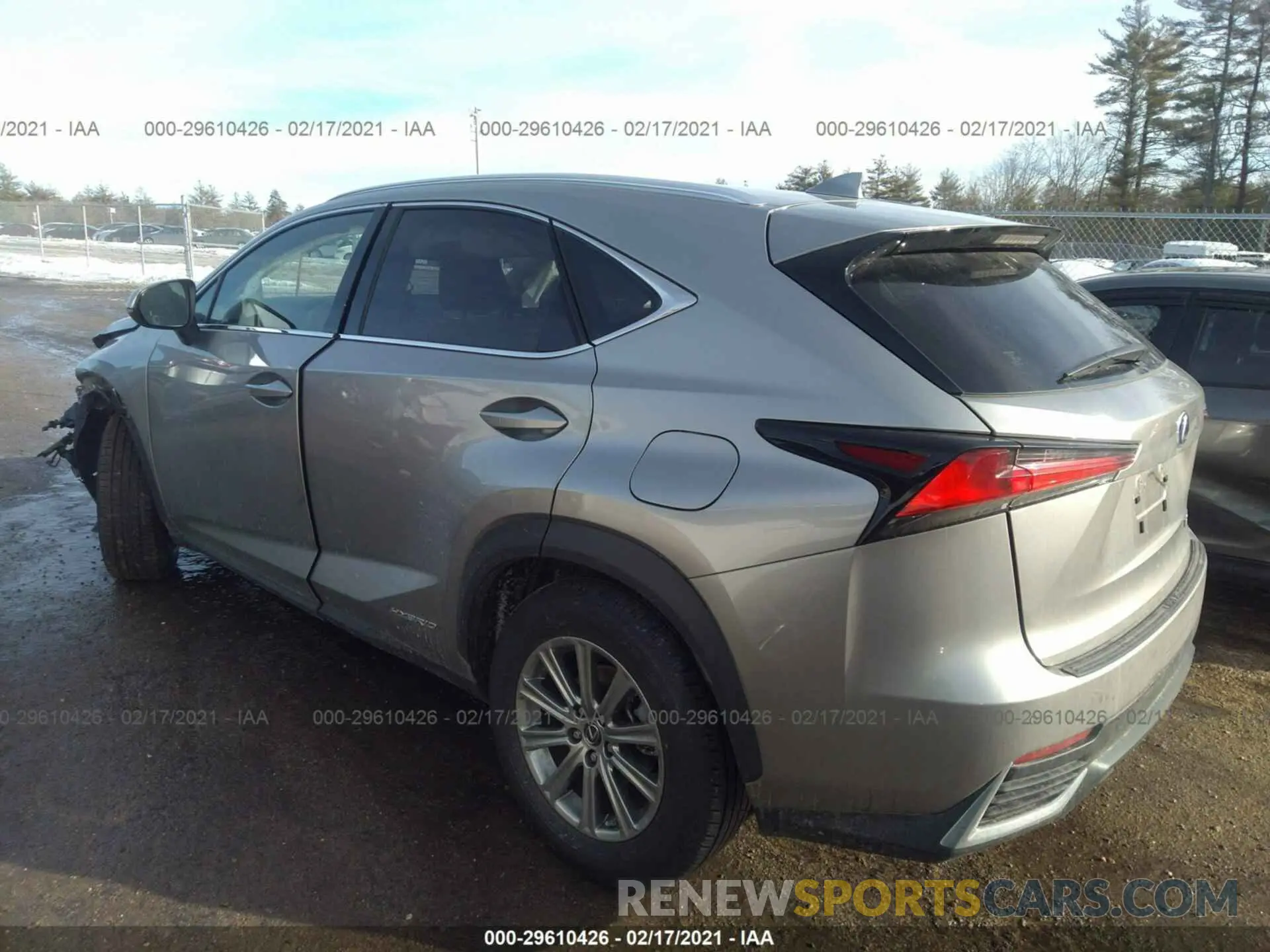 3 Photograph of a damaged car JTJDJRDZ3M2146945 LEXUS NX 2021