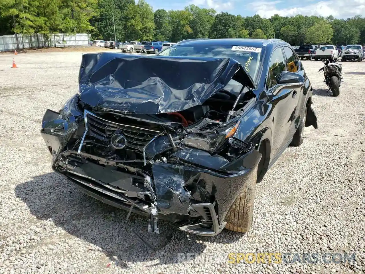 2 Photograph of a damaged car JTJDJRDZ3M2162451 LEXUS NX 2021