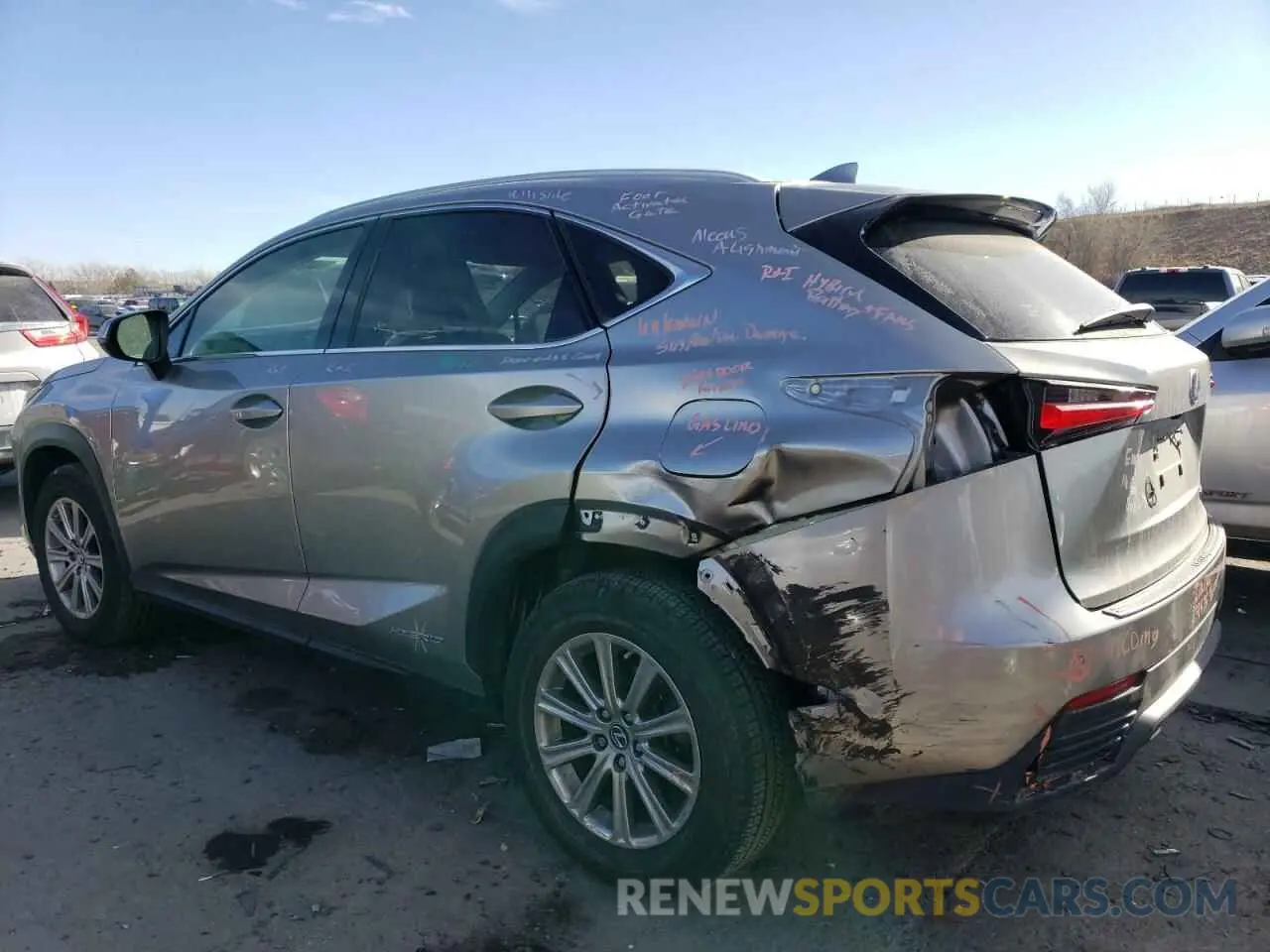 2 Photograph of a damaged car JTJDJRDZ7M2154210 LEXUS NX 2021