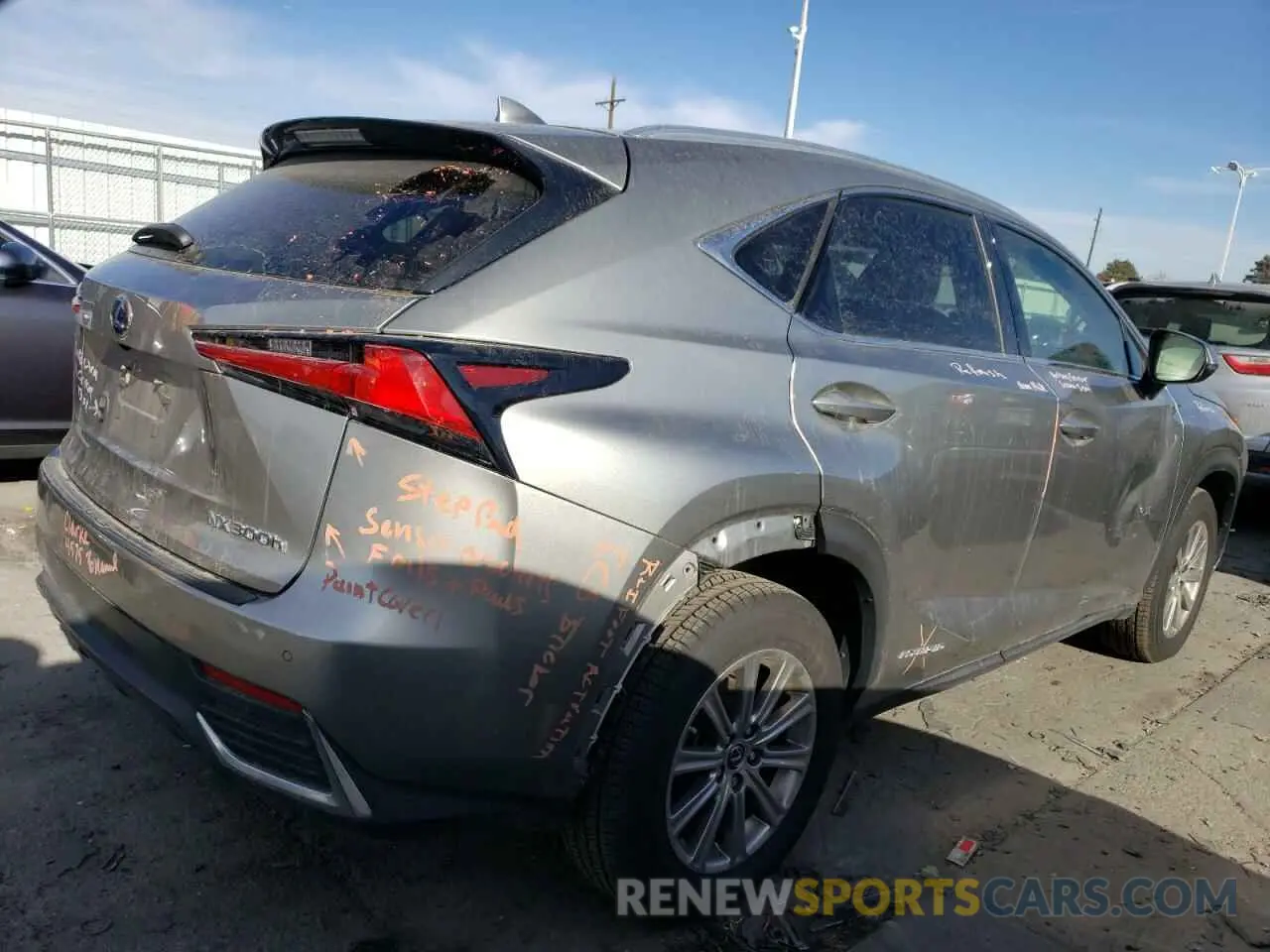 3 Photograph of a damaged car JTJDJRDZ7M2154210 LEXUS NX 2021