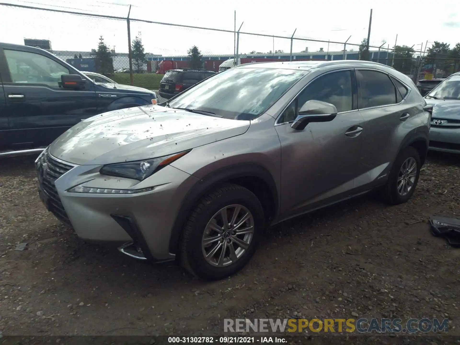 2 Photograph of a damaged car JTJDJRDZ7M2154417 LEXUS NX 2021