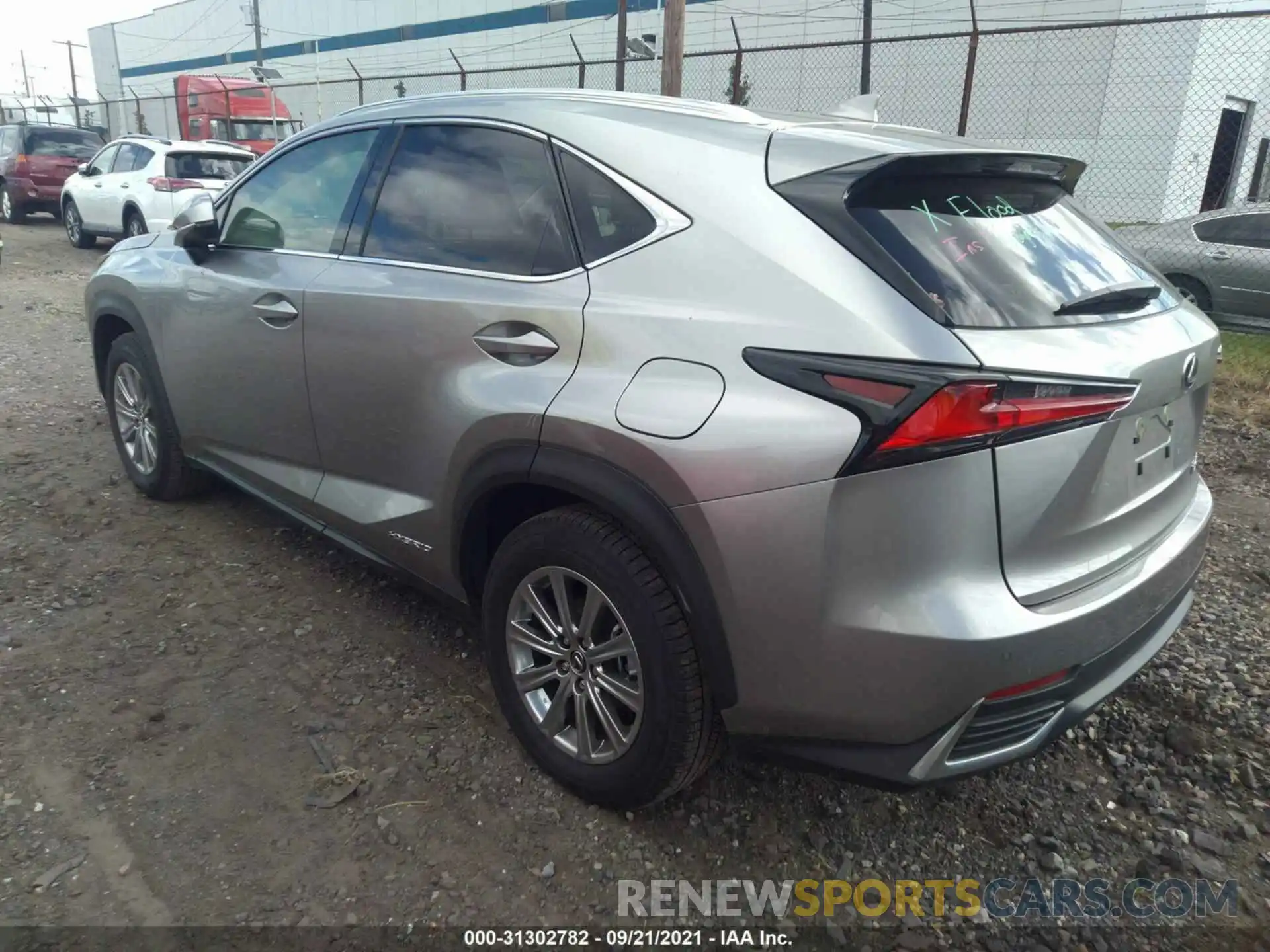 3 Photograph of a damaged car JTJDJRDZ7M2154417 LEXUS NX 2021