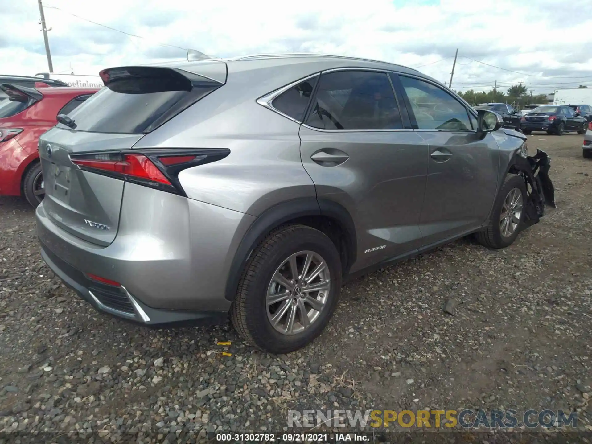 4 Photograph of a damaged car JTJDJRDZ7M2154417 LEXUS NX 2021