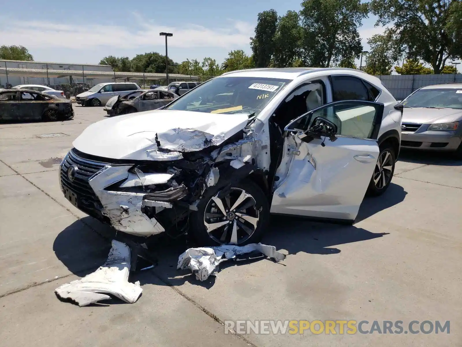 2 Photograph of a damaged car JTJGARBZ0M5026454 LEXUS NX 2021