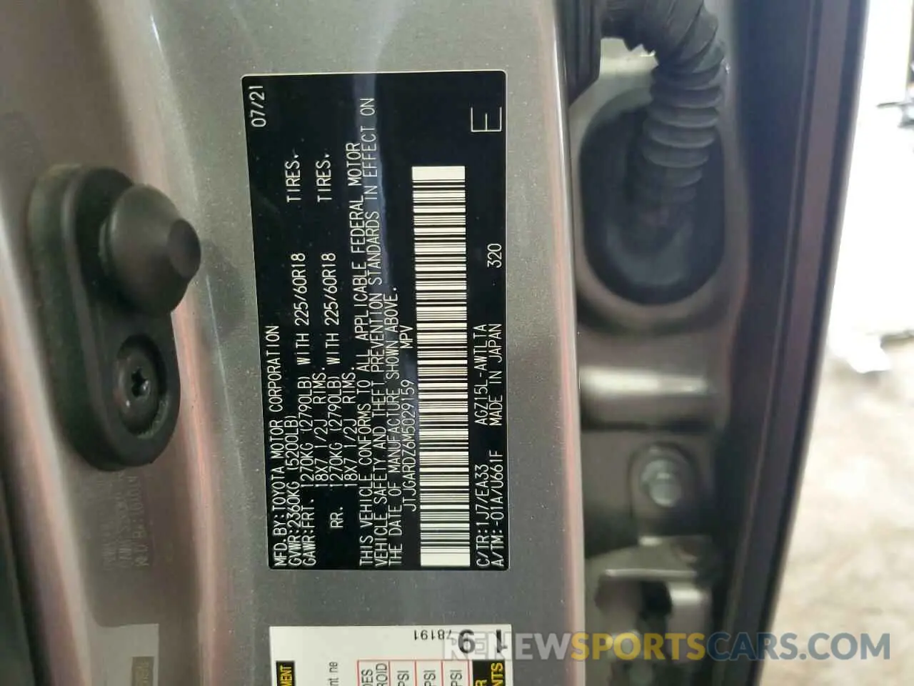13 Photograph of a damaged car JTJGARDZ6M5029159 LEXUS NX 2021