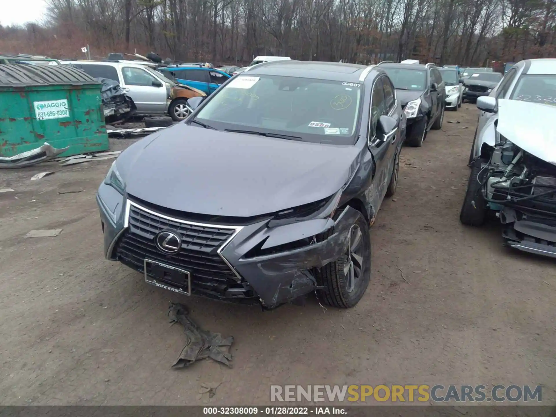 2 Photograph of a damaged car JTJGARDZXM2252242 LEXUS NX 2021