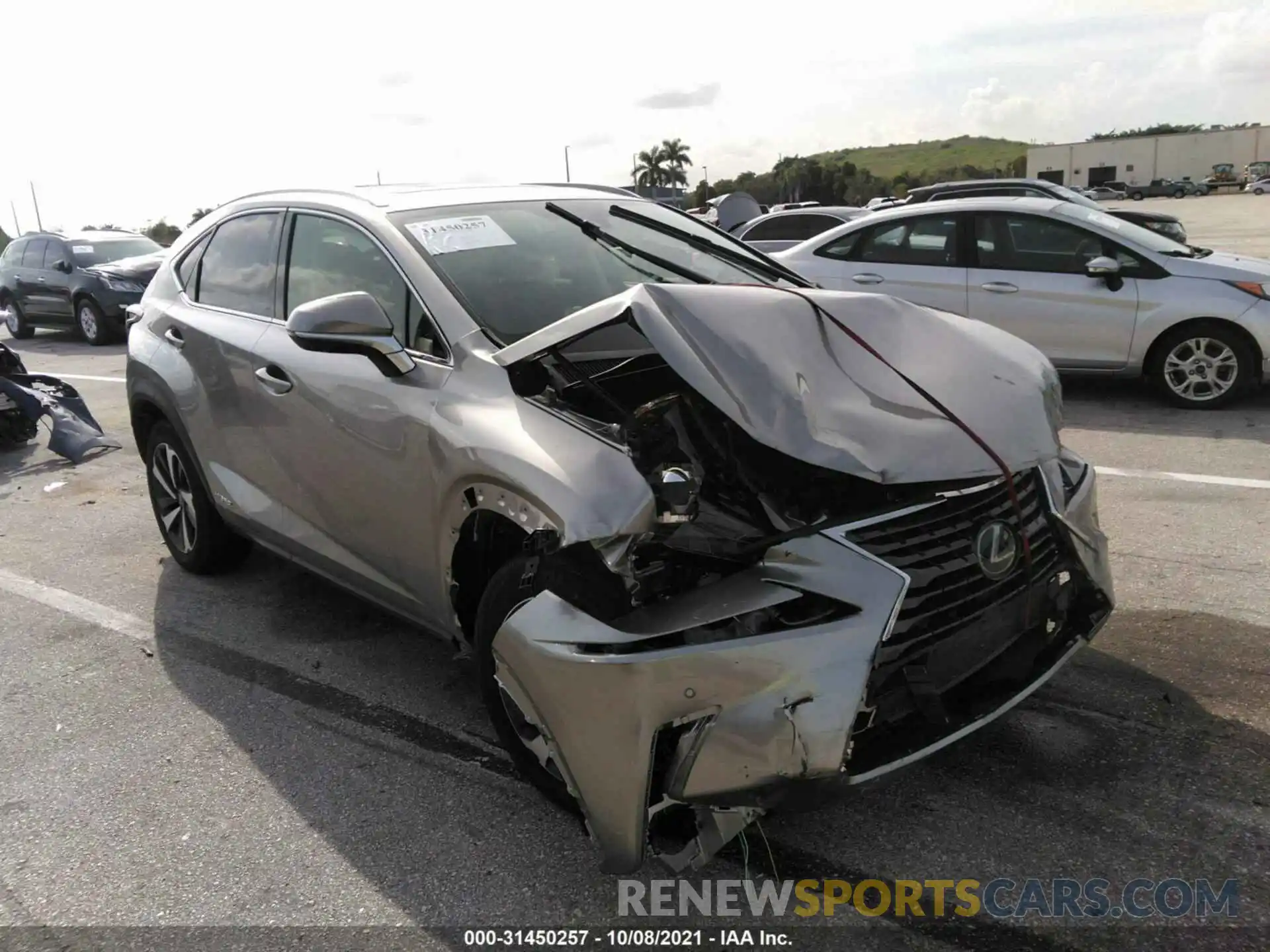 1 Photograph of a damaged car JTJGJRDZ1M2162171 LEXUS NX 2021