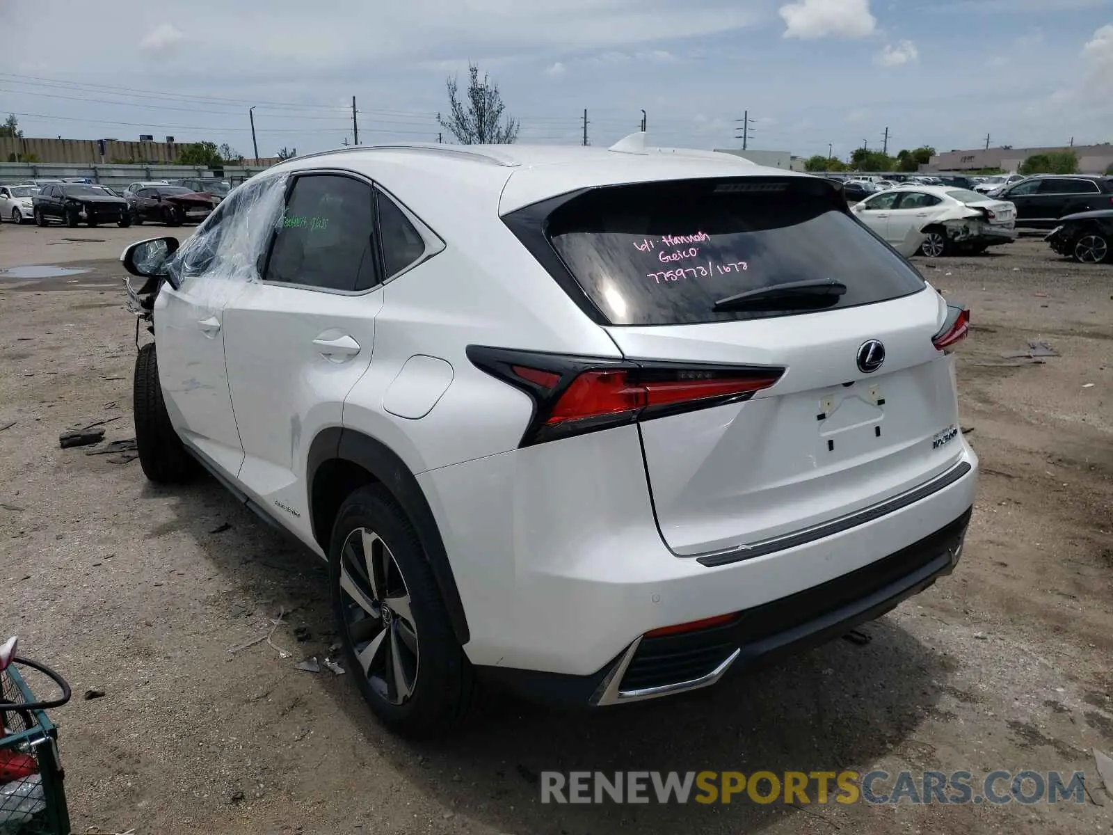 3 Photograph of a damaged car JTJGJRDZ2M5013962 LEXUS NX 2021