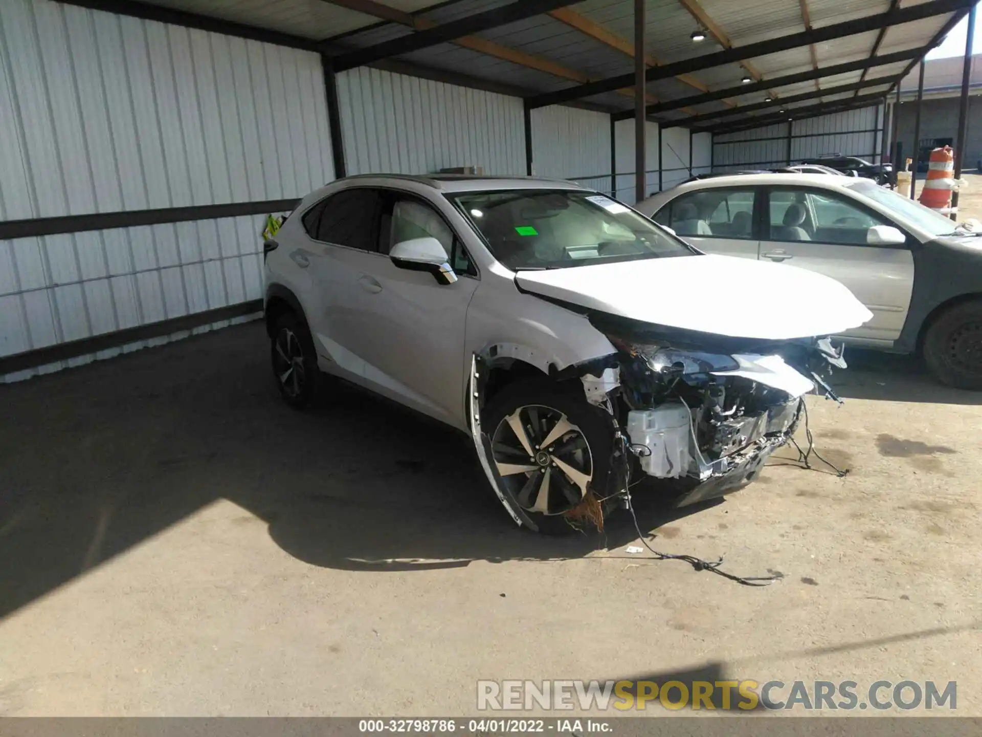 1 Photograph of a damaged car JTJGJRDZ3M5014604 LEXUS NX 2021