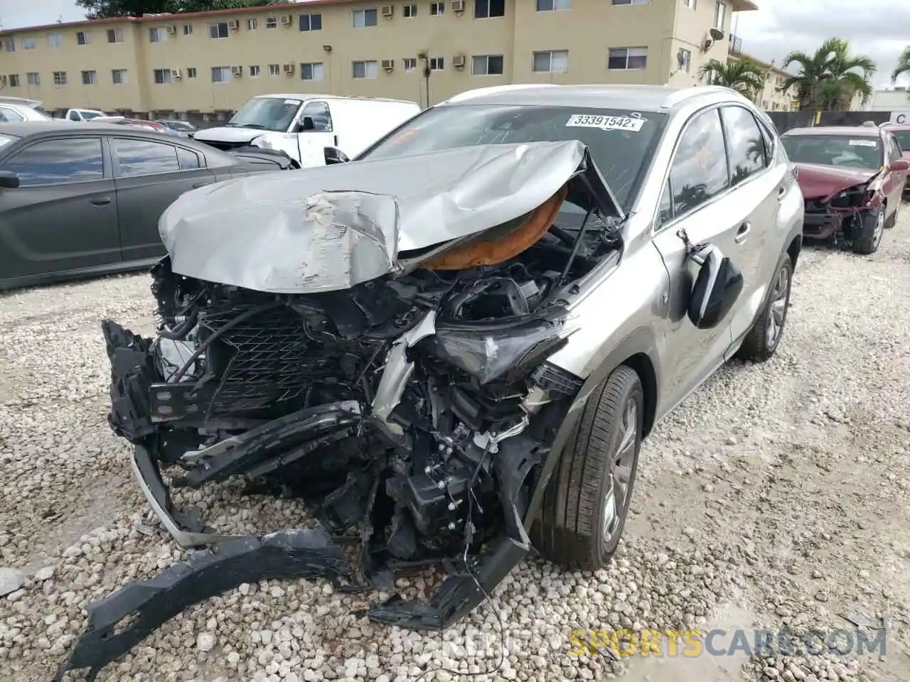 2 Photograph of a damaged car JTJSARBZ0M2186328 LEXUS NX 2021