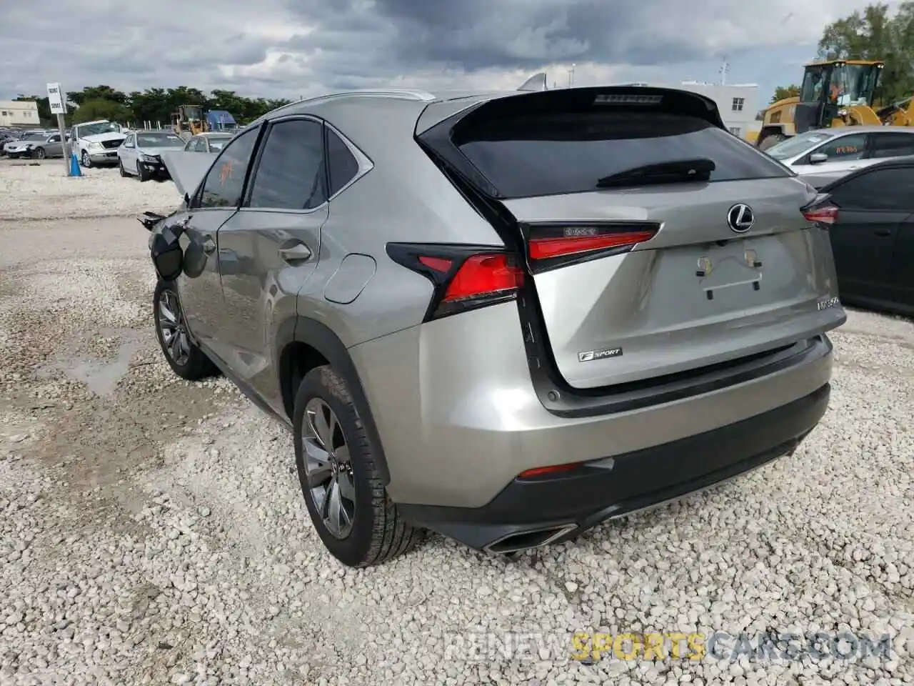 3 Photograph of a damaged car JTJSARBZ0M2186328 LEXUS NX 2021